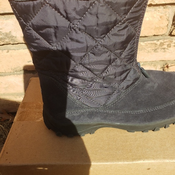 Lands' End Shoes Lands End Quilted Womens Snow Boots 6m Poshmark